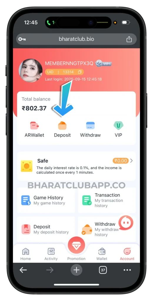 bharat-club-deposit-icon