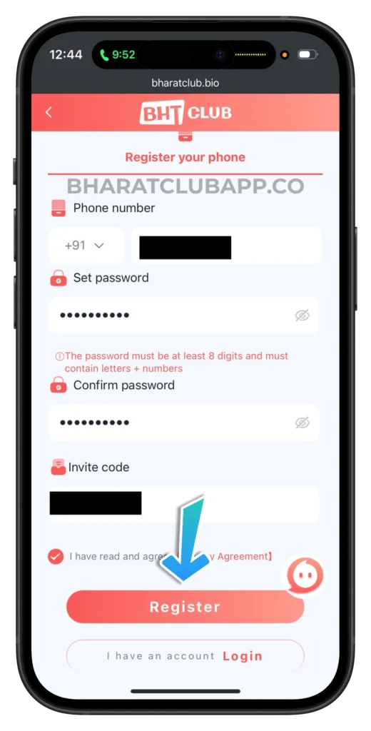 bharat-club-register